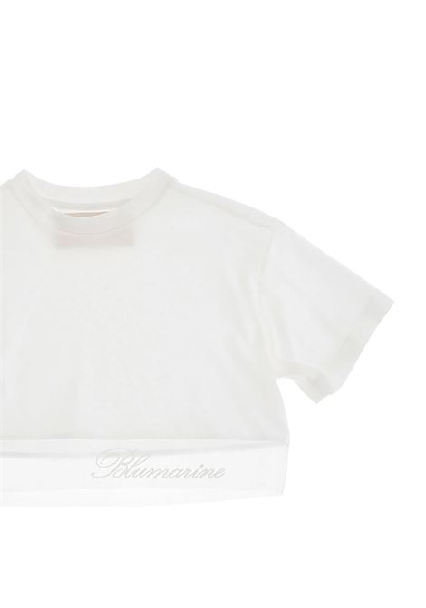 T-shirt con inserti MISS BLUMARINE KIDS | BFTS020.0.JF0310000